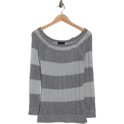 Forgotten Grace Stripe Long Sleeve Top In Multi