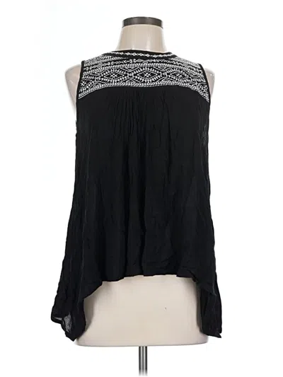 Pre-owned Forgotten Grace Tank Top Black Halter Neckline Tops