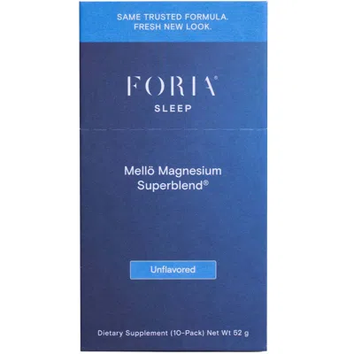 Foria Mello Magnesium Superblend - Unflavored - 10 Ct Travel Sticks