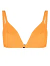 FORM AND FOLD THE TRIANGLE MANGO TERRY BIKINI TOP