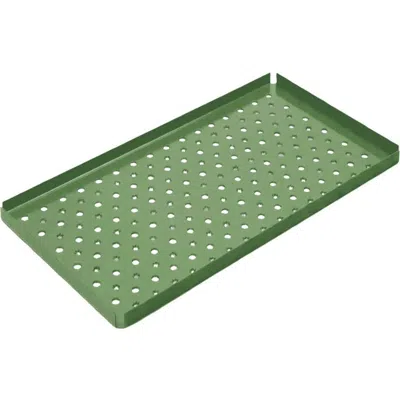 Form & Seek Daisy Rectangle Tray In Green