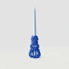 Form & Seek Frosting Loop Candle Holder In Blue