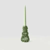 Form & Seek Frosting Loop Candle Holder In Green