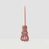 Form & Seek Frosting Loop Candle Holder In Pink