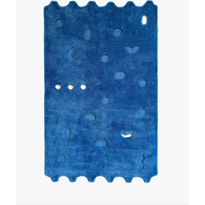 Form & Seek Postmark Carpet In Blue