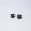 Form & Seek Ripple Espresso Cups In Black