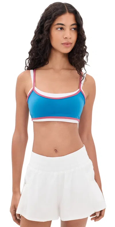 Form Contrast Layered Bra Waves/punch