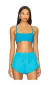 Form Criss Cross Sports Bra In Blue