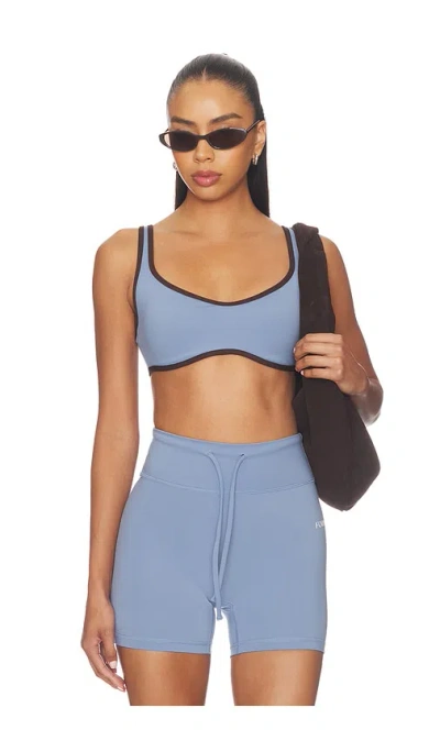 Form Curved Hem Sports Bra In Blue