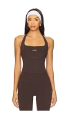 Form Halter Tank Top In Brown