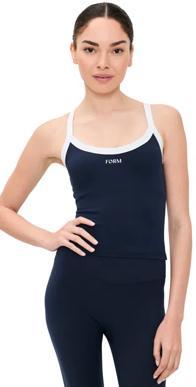 Form Impact Tank Navy W/ White Contrast In Blue
