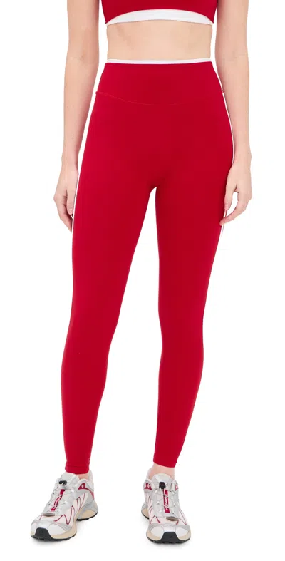 Form Layered Leggings Cherry In Red
