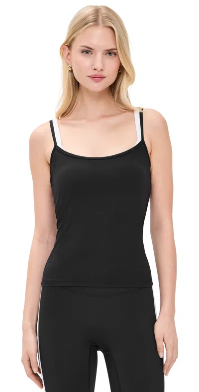 Form Layered Tank Black W/ White Contrast