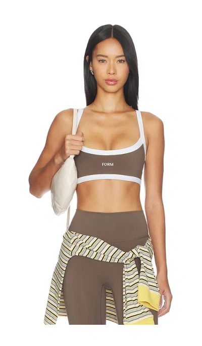 Form Reversible Impact Sports Bra In Brown