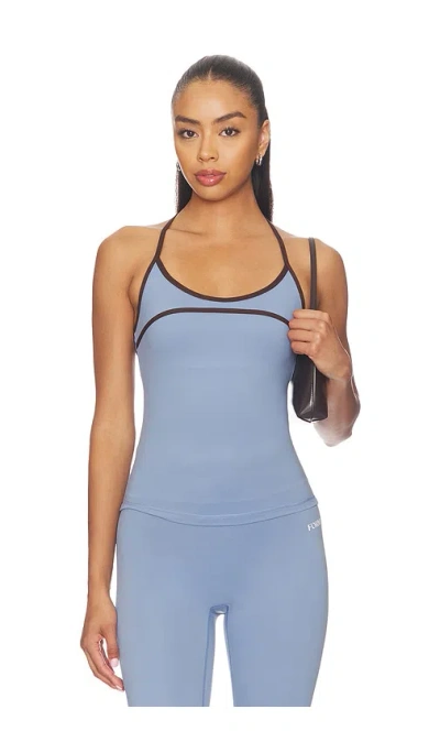 Form Scoop Contrast Cami Top In Blue