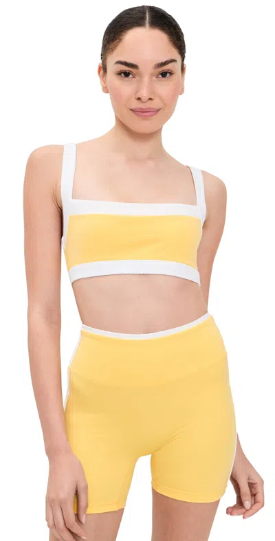 Form Straight Neck Bra Daisy W/ White Contrast