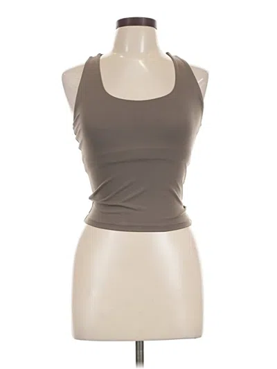 Pre-owned Form Tank Top Brown Halter Neckline Tops