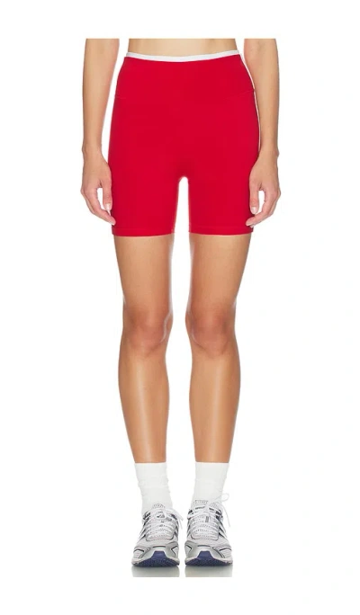 Form Two Tone Shorts In Red