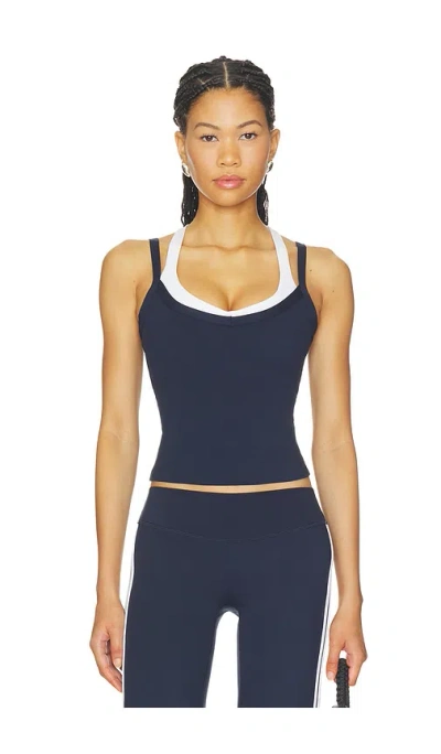 Form V Layered Tank Top In Blue