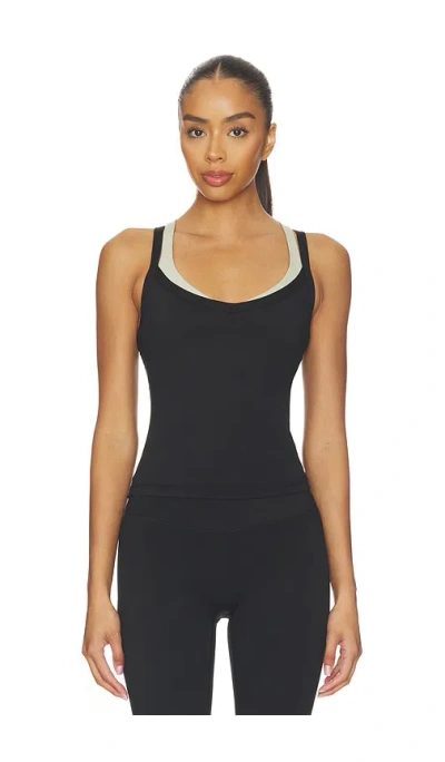 Form X Olivia Jade V Layered Tank Top In Black
