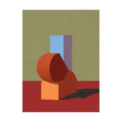 Forma Art Studio Form And Structure No. 04 Geometric Abstract Art Print In Natural Oak Frame - 12x16