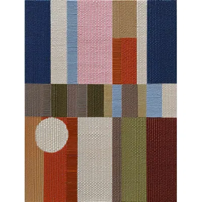 Forma Art Studio Woven Perspectives No. 07 Geometric Abstract Art Print In Multi