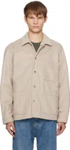 Forma Beige Brushed Work Jacket In Sand