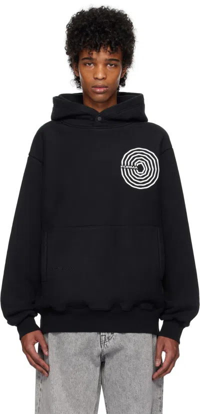 Forma Black Spiral Logo Classic Hoodie In 010 Black