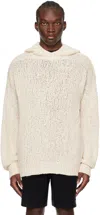 Forma Off-white Chunky Hoodie In Ecru