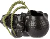 Forma Rosa Studio Black Bubbly Planter In Matte Black