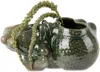 Forma Rosa Studio Green Botryoidal Planter In Green/pink