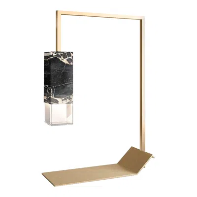 Pre-owned Formaminima Black Marble Table Lamp Color Edition By