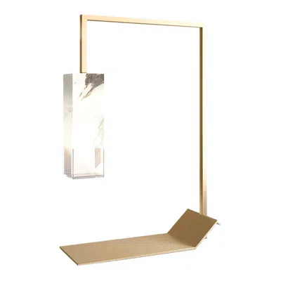 Pre-owned Formaminima Marble Table Lamp Two Collection By  In Sand