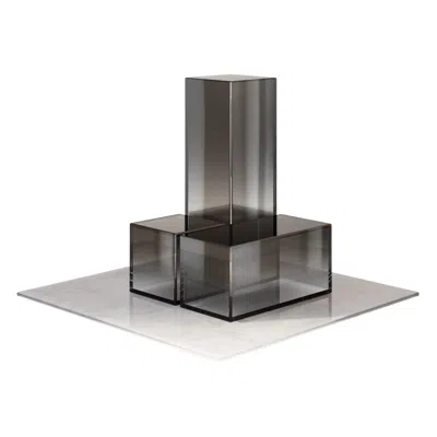 Pre-owned Formaminima Set Of 3 Zenith Décor Boxes By  In Gray
