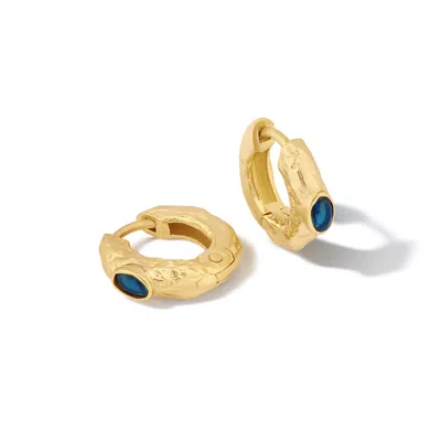 Formation Co. Jewellery Women's Gold Indus Sapphire Hoops