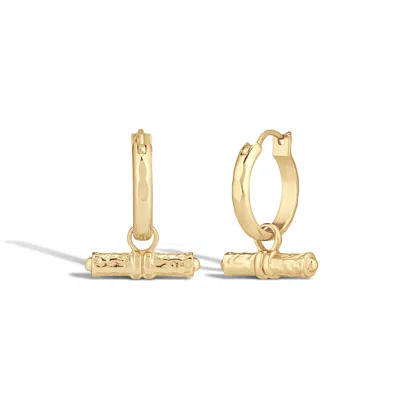 Formation Co. Jewellery Women's Gold Margot T-bar Hoops