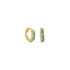 FORMATION JEWELLERY FORMATION TURQUOISE MULTI STONE HOOPS