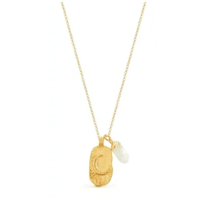 Formation Jewellery Luna Moonstone Necklace In Gold