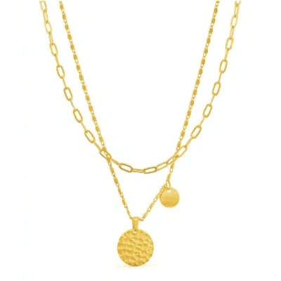 Formation Jewellery New Moon Multi Necklace In Gold