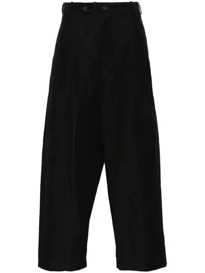 Forme D'expression 2 Tucked Wide-leg Trousers In Black