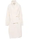 Forme D'expression Belted-up Coat In Neutrals