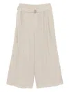 Forme D'expression Belted Wide-leg Pants In Neutrals