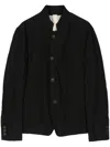 Forme D'expression Camp-collar Shirt Jacket In Black