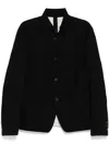 Forme D'expression Camp-collar Shirt Jacket In Black