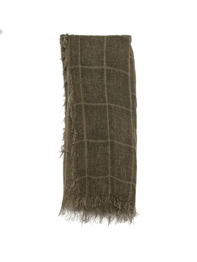 Forme D'expression Checked Scarf In Green