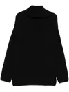 Forme D'expression Chunky Ribbed-knit Sweater In Schwarz