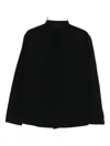 Forme D'expression Cotton Shirt Jacket In Black