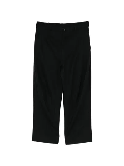 Forme D'expression Cropped Straight-leg Trousers In Black