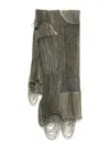 Forme D'expression Distressed Effect Scarve In Grey