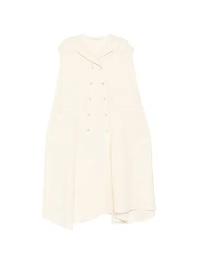 Forme D'expression Double-breasted Dress In White